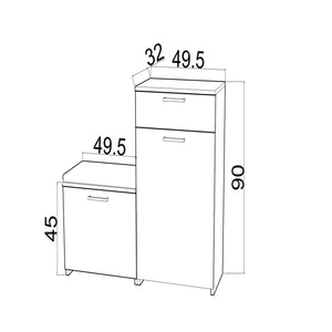 Burundi Shoe Cabinet With Cushion Multipurpose Series FLY 175060