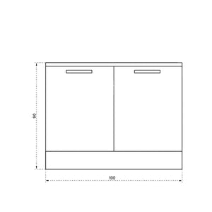 100cm Mini Kitchen Base Cabinet Kitchen Series FLY 180442