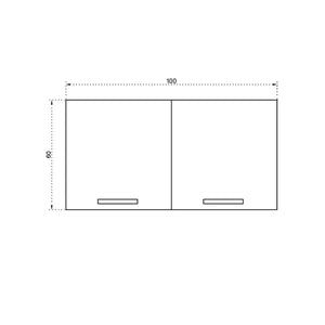 100cm Mini Kitchen Upper Cabinet Kitchen Series FLY 180443