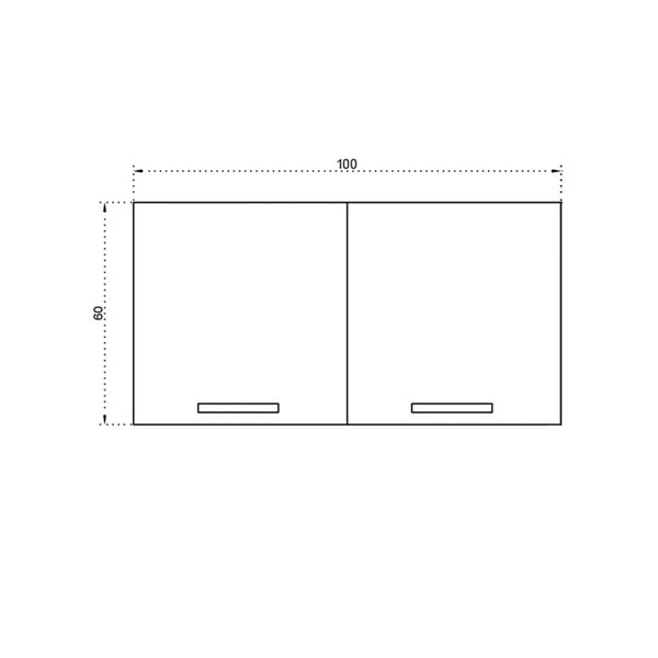 100cm Mini Kitchen Upper Cabinet Kitchen Series FLY 180443