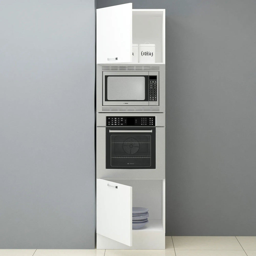 60cm Melamine ANK.OVN-Microwave Tall Cabinet Kitchen Series FLY 181074