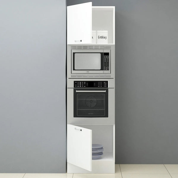 60cm Melamine ANK.OVN-Microwave Tall Cabinet Kitchen Series FLY 181074