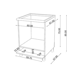 Black Built-in Module Kitchen Series FLY 183008