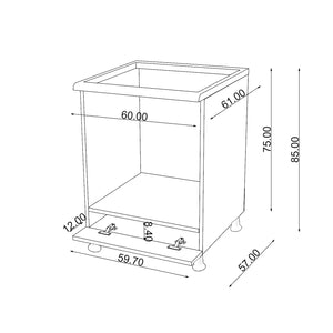 Grey Built-in Module Kitchen Series FLY 183009