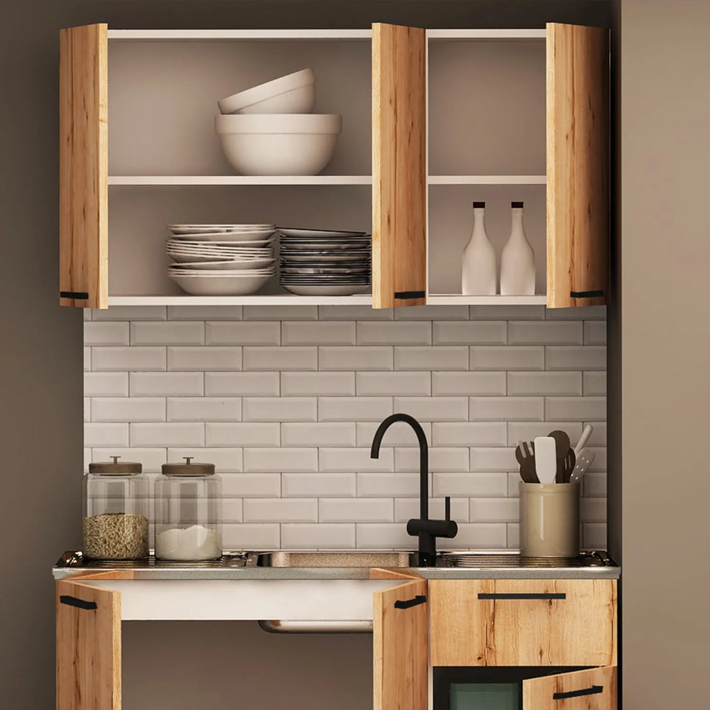 120cm Sıla Kitchen Upper Cabinet Kitchen Series FLY 180542