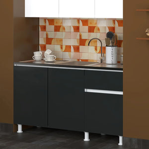 150cm Poyraz Base Cabinet With Sink Kitchen Series FLY 180594