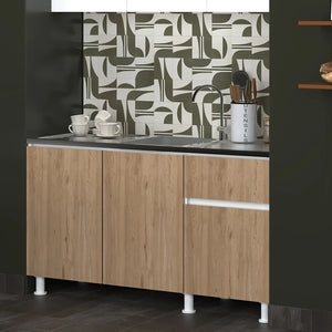 150cm Poyraz Sepet Color Base Cabinet With Sink Kitchen Series FLY 180595