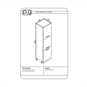60cm Simple Tall Cabinet Kitchen Series FLY 181071