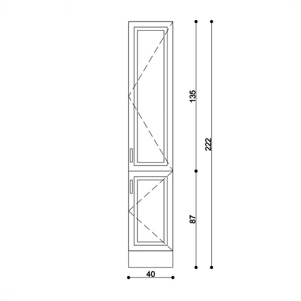 40cm Zeleni Tall Cabinet Kitchen Series FLY 181099