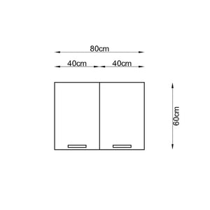 80cm Helena Kitchen Upper Module Kitchen Series FLY 180580
