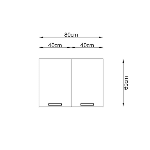 80cm Helena Kitchen Upper Module Kitchen Series FLY 180580
