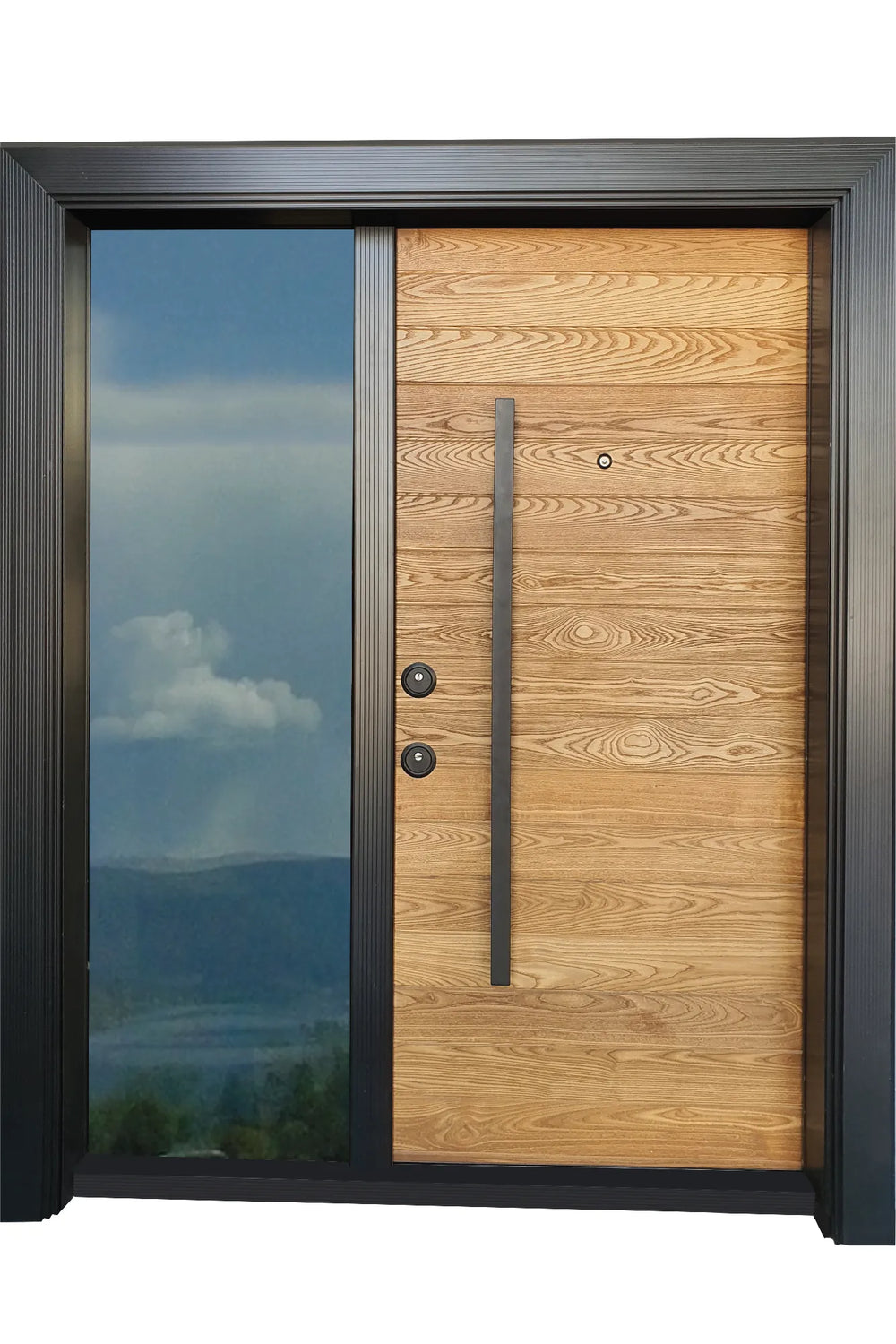Double Series Steel Door Noble Natural Wood DBL WDN 103