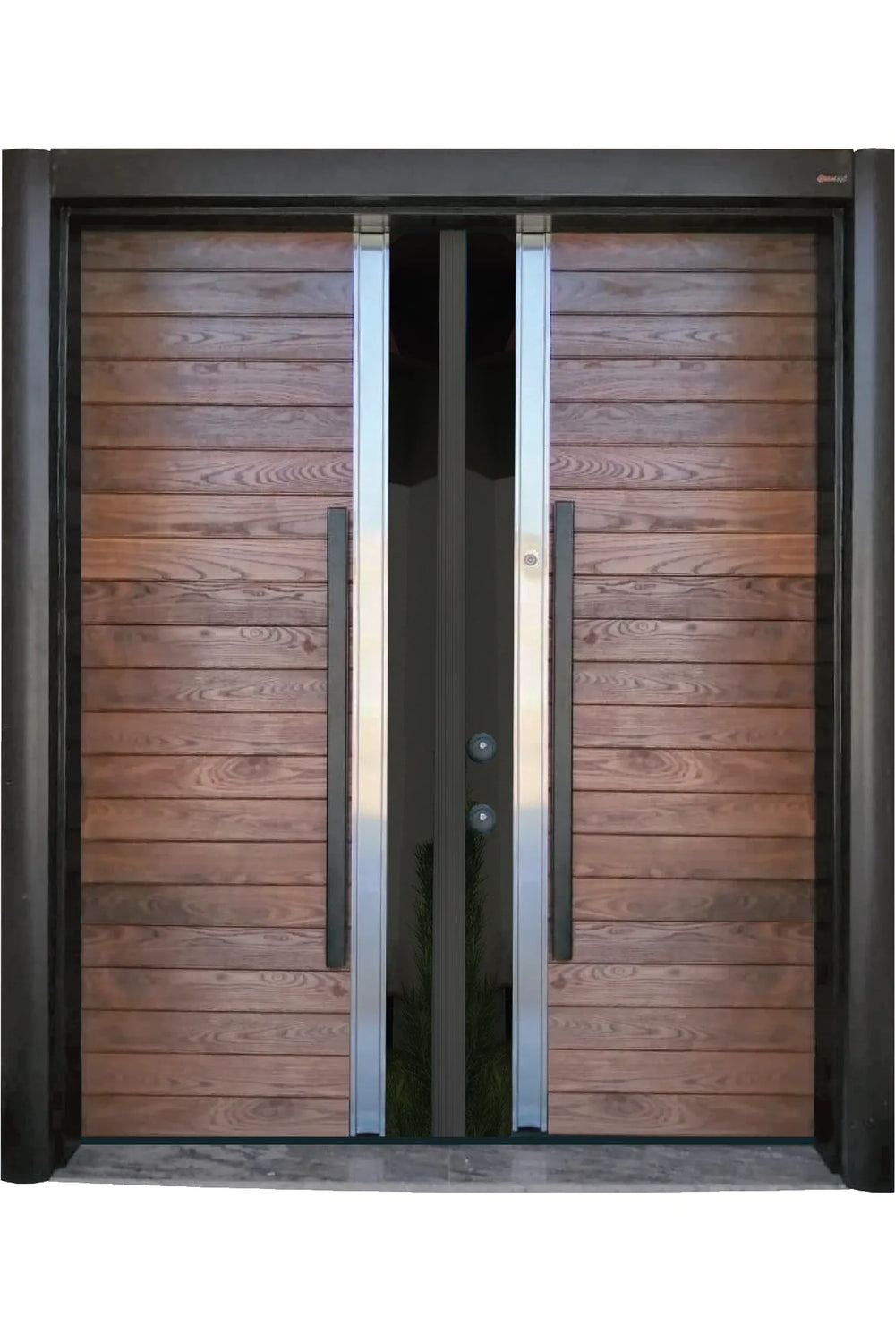 Double Series Steel Door Marin Natural Wood DBL WDN 104