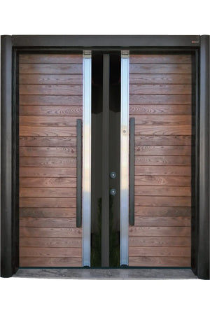 Double Series Steel Door Marin Natural Wood DBL WDN 104
