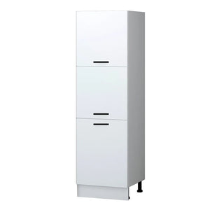 60cm White Melamine Tall Cabinet H210 Kitchen Series FLY 181012