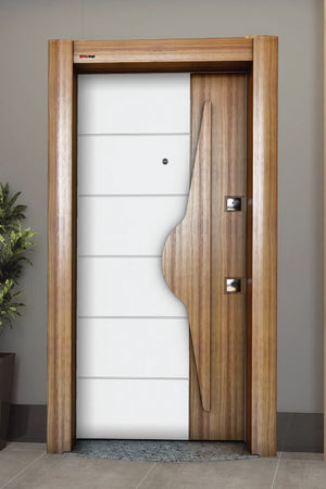 Elit Series Steel Door Semi Fuga Tobacco ELT 105