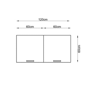 120cm Dora Upper Module Kitchen Series FLY 180611