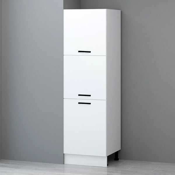 60cm White Melamine Tall Cabinet H210 Kitchen Series FLY 181012