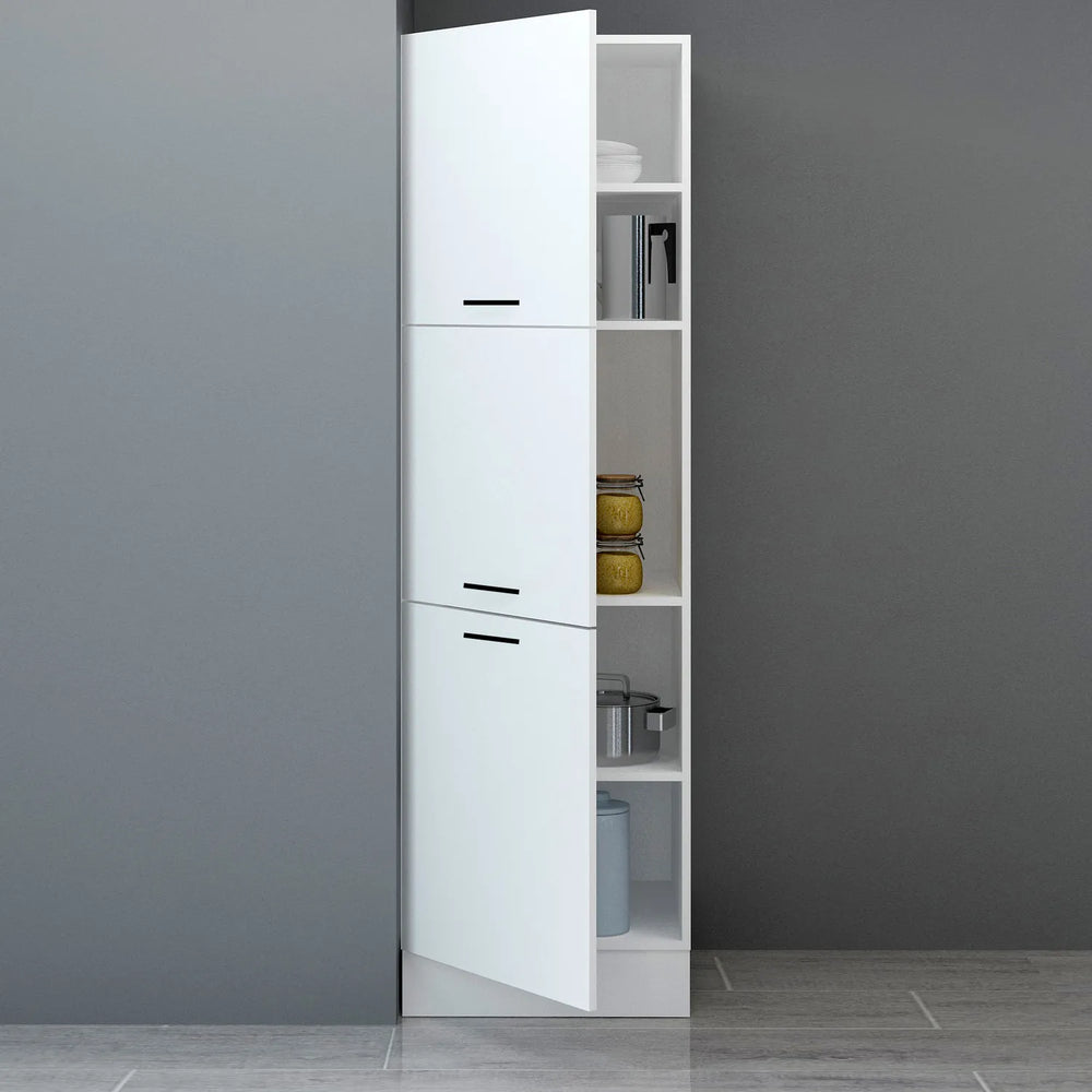 60cm White Melamine Tall Cabinet H210 Kitchen Series FLY 181012