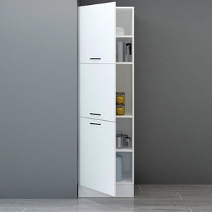 60cm White Melamine Tall Cabinet H210 Kitchen Series FLY 181012
