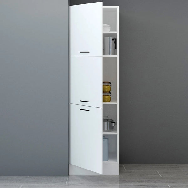 60cm White Melamine Tall Cabinet H210 Kitchen Series FLY 181012