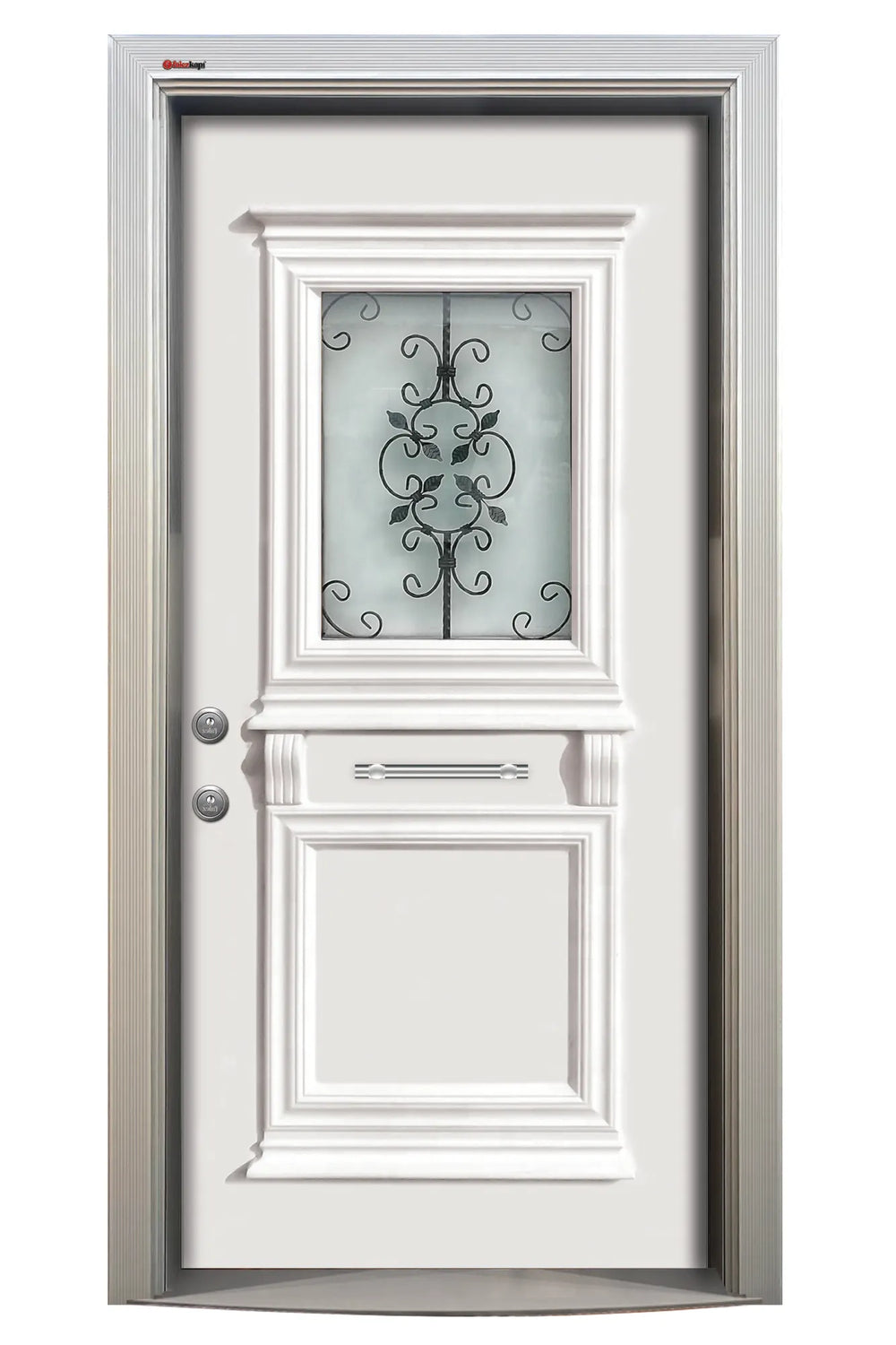 Neoclassic Glass Series Steel Door Roma Glass White NCG 104