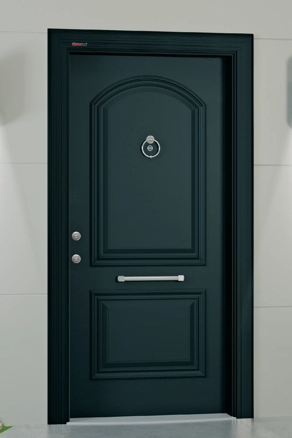Neoclassic Series Steel Door Floransa Black NCS 102