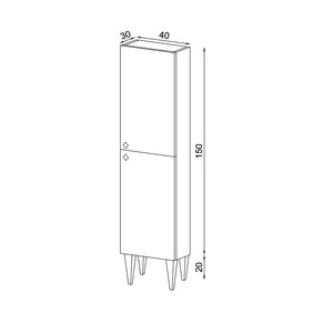 Chester Tall Cabinet Bathroom Series FLY 122018