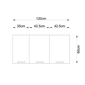 120cm Sıla Kitchen Upper Cabinet Kitchen Series FLY 180542