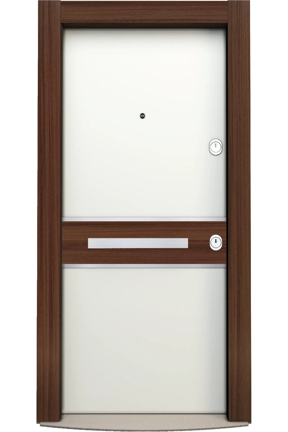 Prestij Series Steel Door Teak/White PR 100