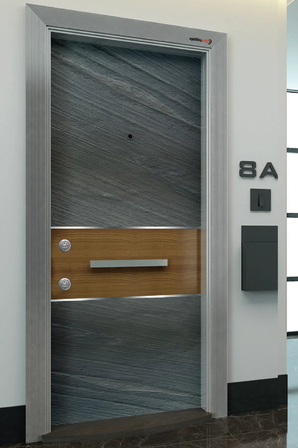 Pierre Series Steel Door Piano Anthracite - Tobacco PR 101