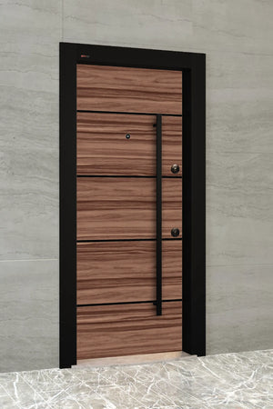Prestij Series Steel Door Zen Light Ebony / Black PR 113