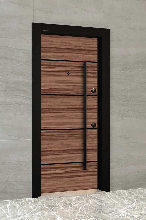 Prestij Series Steel Door Zen Light Ebony / Black PR 113