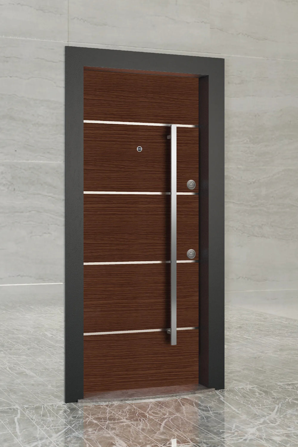 Pivot Series Steel Door Zen Line Wood  PVT 102