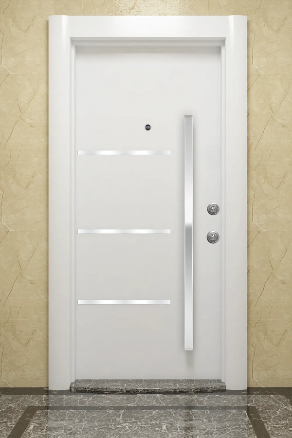 Quartz Series Steel Door Lines White QRZ 102