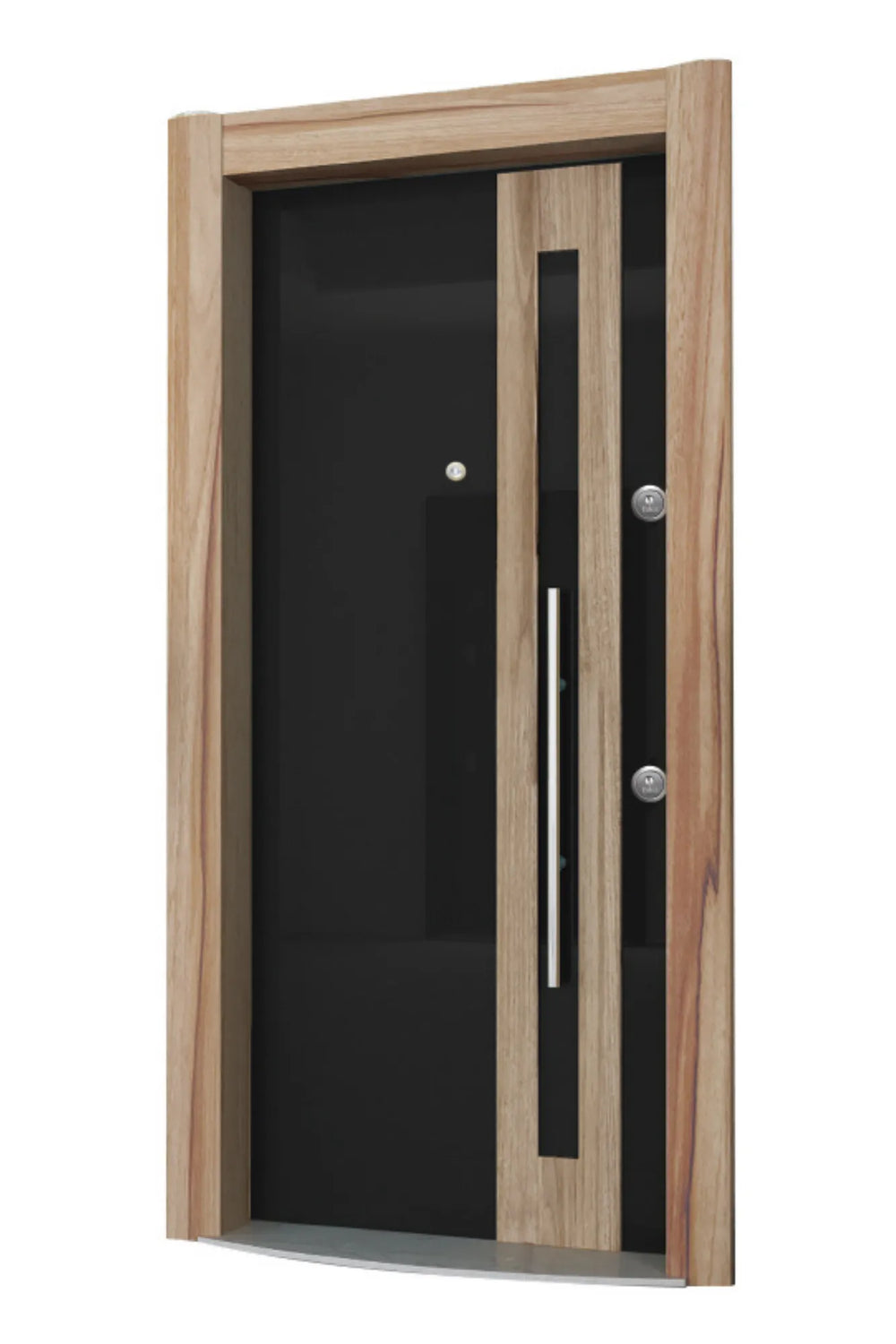 Elit Safir Series Steel Door Karen Black Milano Walnut SFR 100