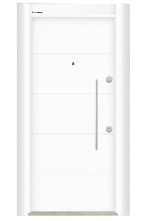 Silver Series Steel Door Akik White SLV 108