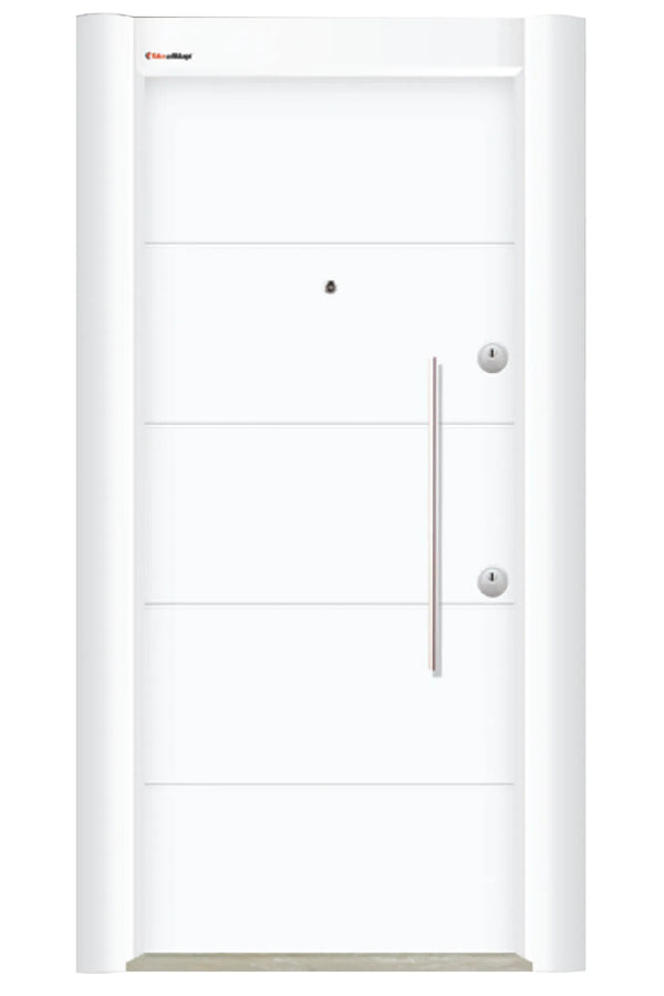 Silver Series Steel Door Akik White SLV 108