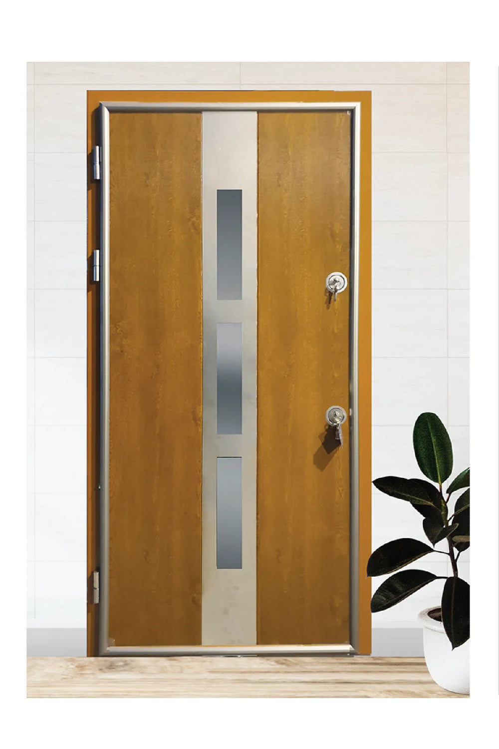 Sunny UV Glass Series Steel Door Sara UV White SNY UV 101-01