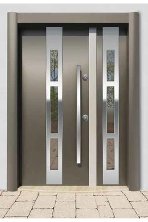 Sunny UV Glass Series Steel Door Sara UV Grey Sand SNY UV 101