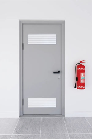 Technical Doors Series Steel Door Technical Room Door Double Vent Flat Crea TKN 108